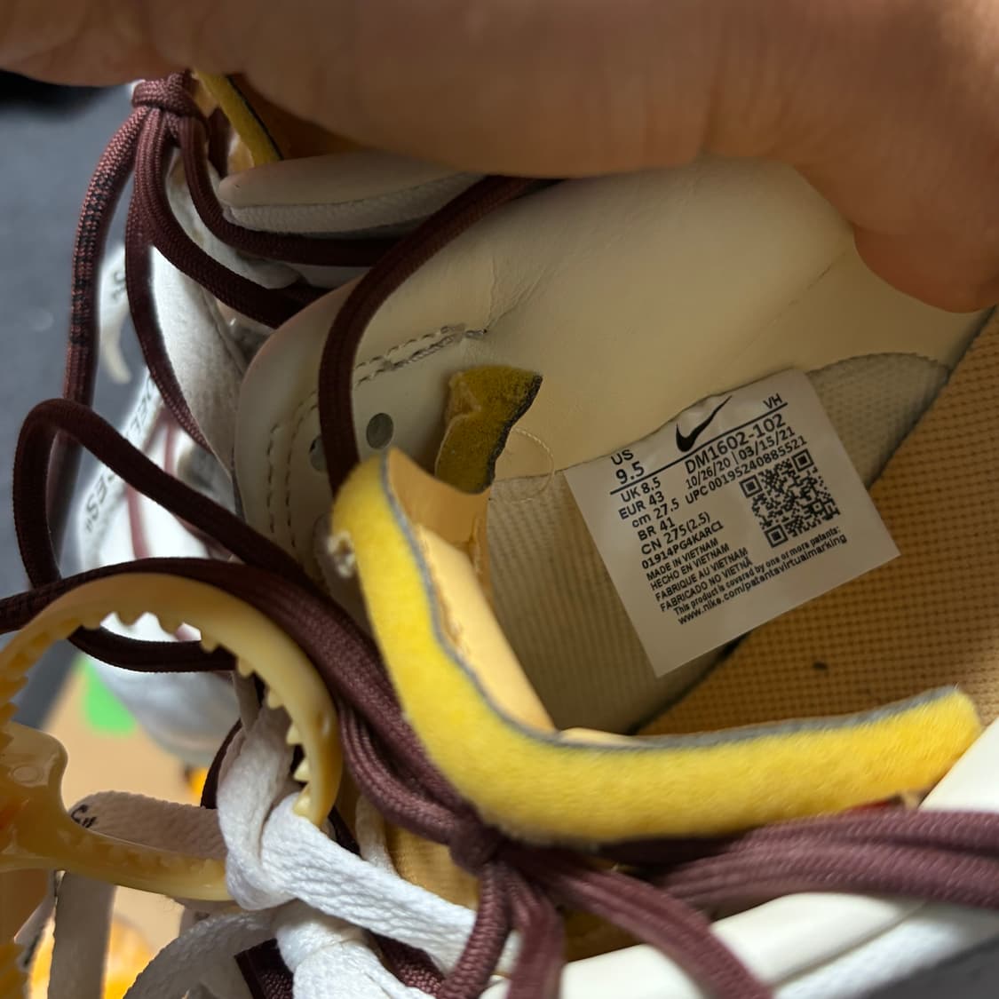 [275] 나이키 x 오프화이트 덩크 로우 더 50 - 로트 46 상품이미지5