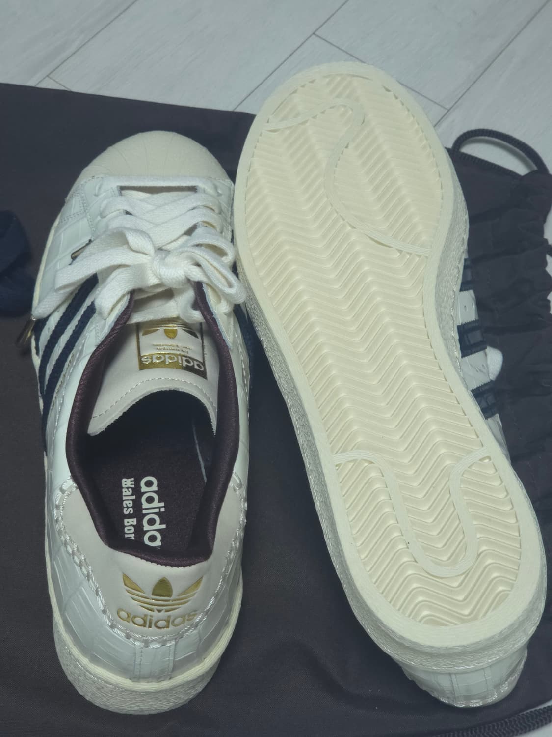 Wales Bonner x Adidas Superstar U.K 10.5 상품이미지5