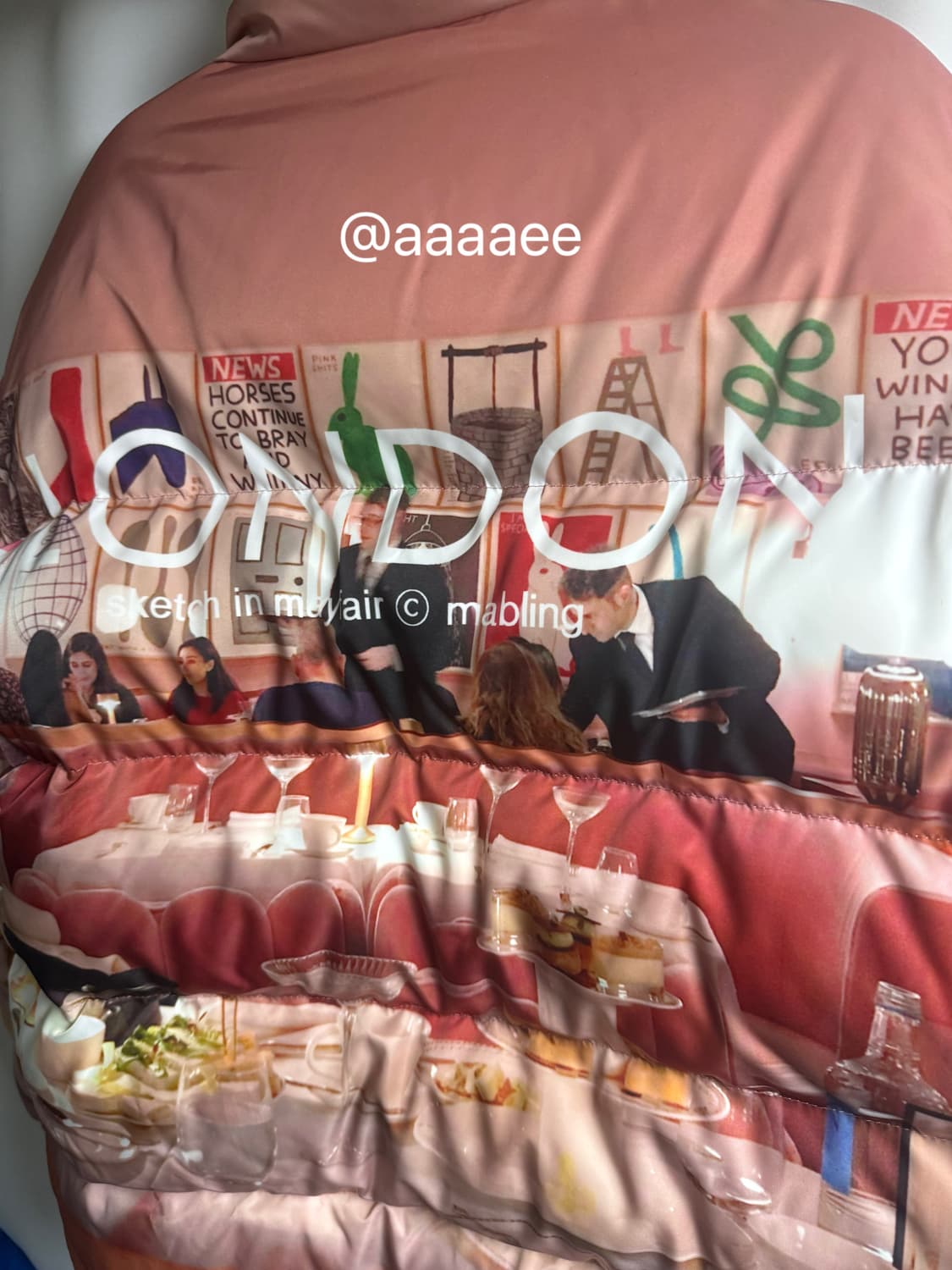 런던 나염 다운 푸퍼 상품이미지7