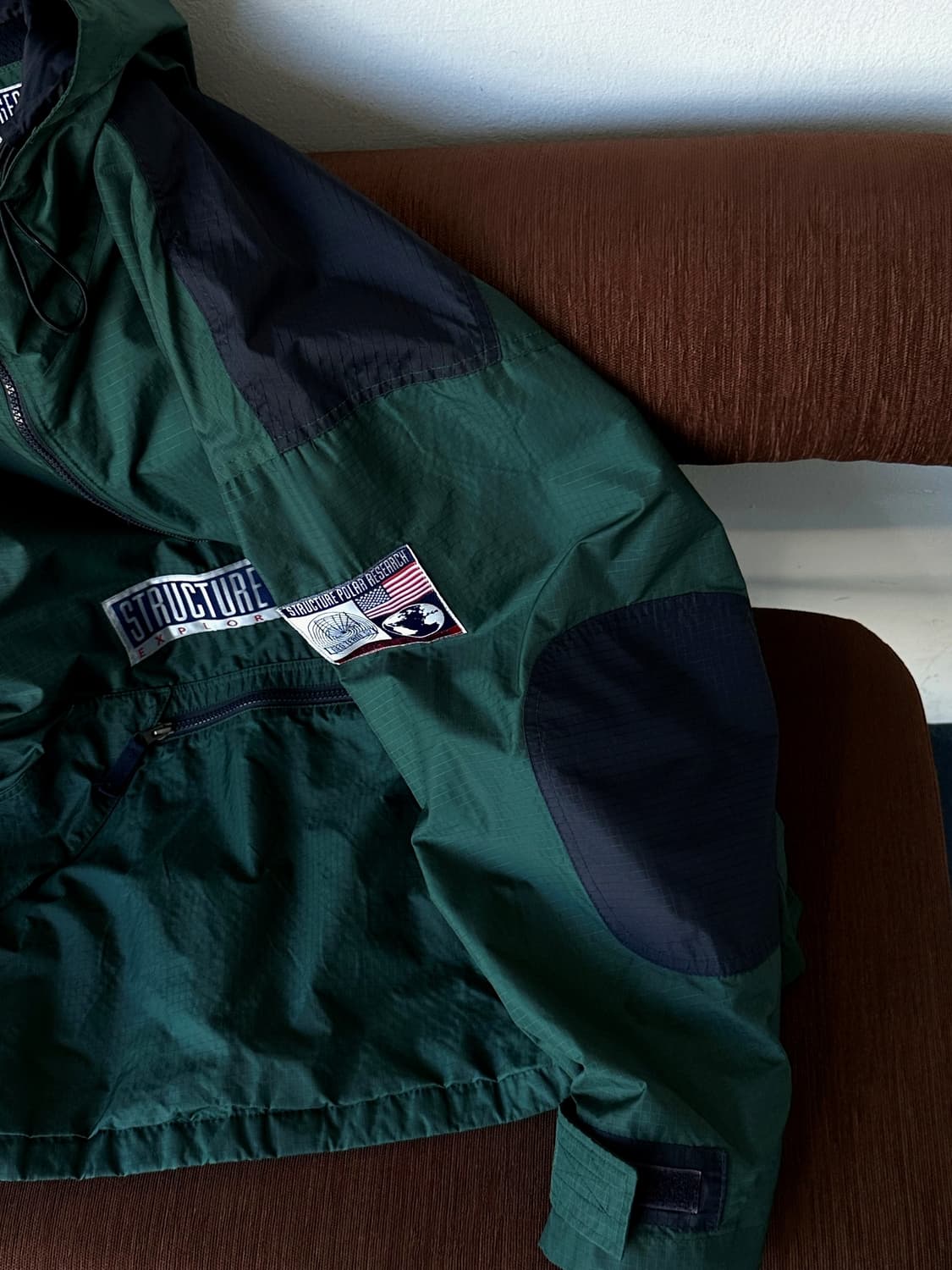 90's washer nylon utility anorak parka  상품이미지4