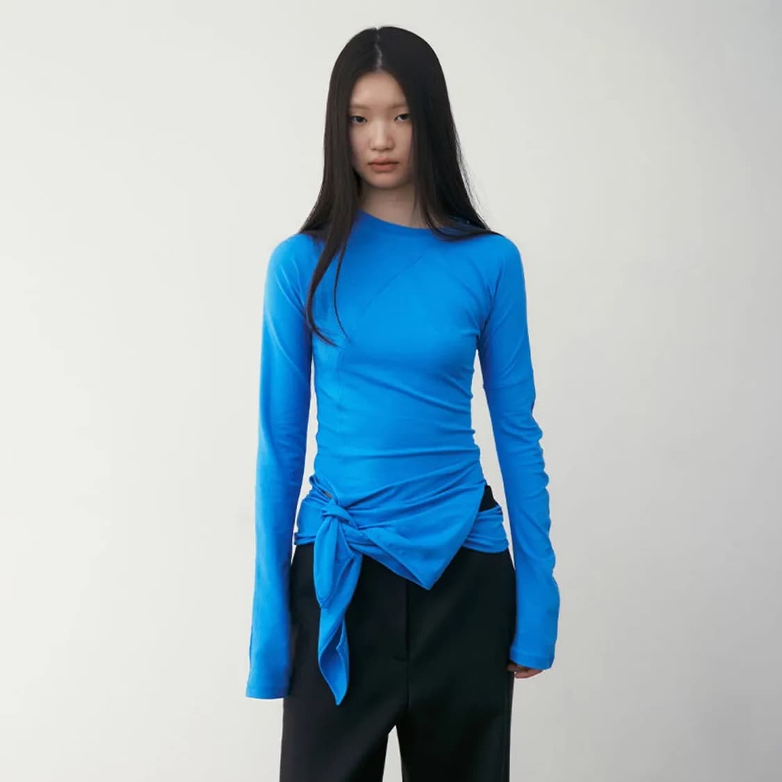 로우클래식 랩티셔츠 블루 상품이미지1
