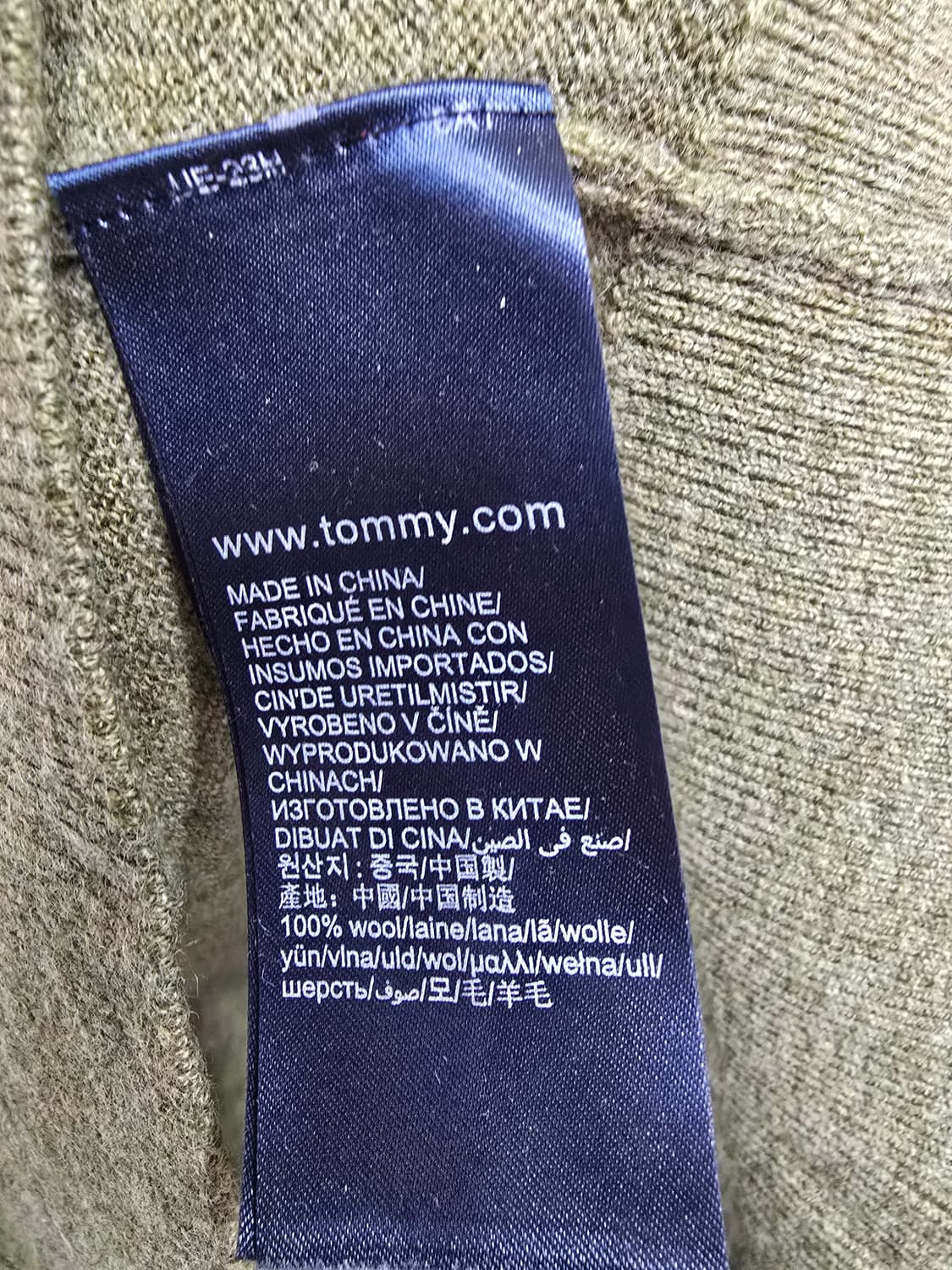 타미힐피거 올리브 니트 스웨터 (1563) 상품이미지4