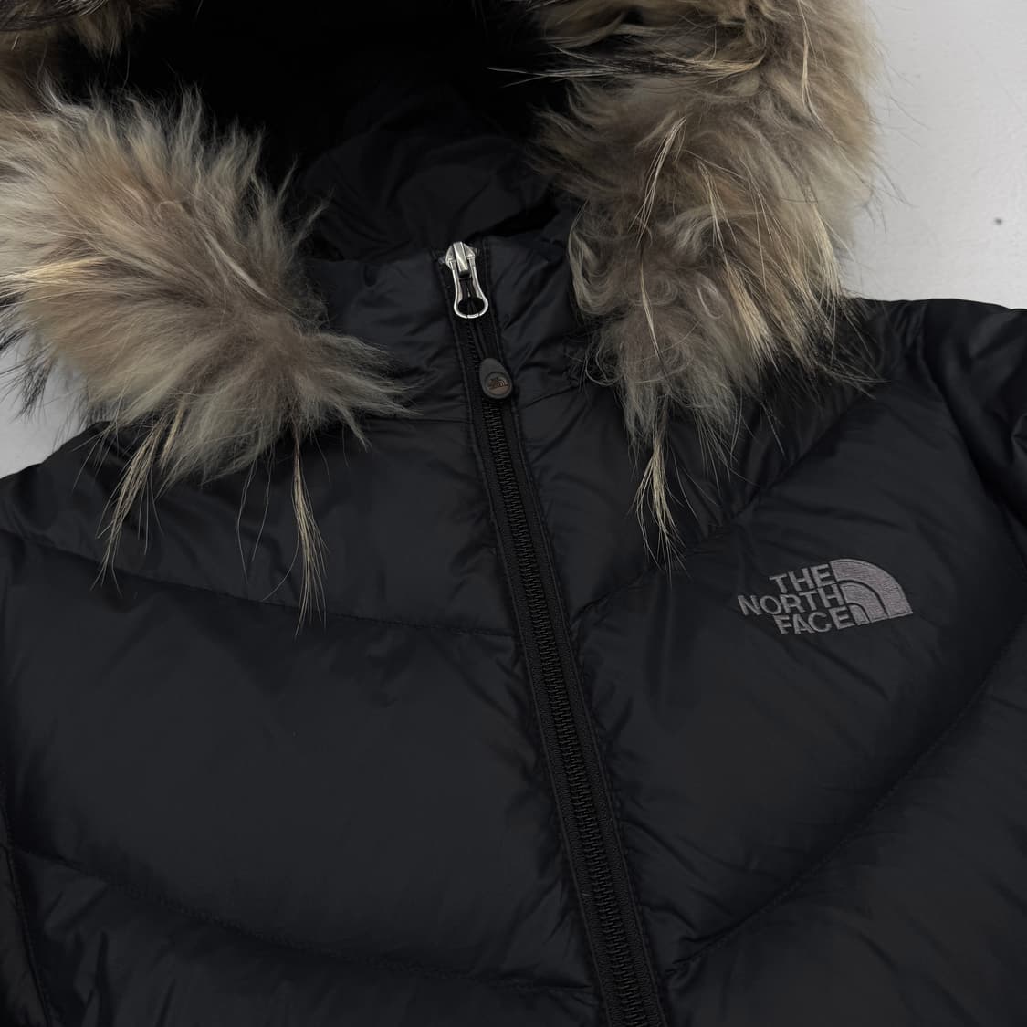 노스페이스 라쿤 퍼 구스다운 패딩 블랙 상품이미지3