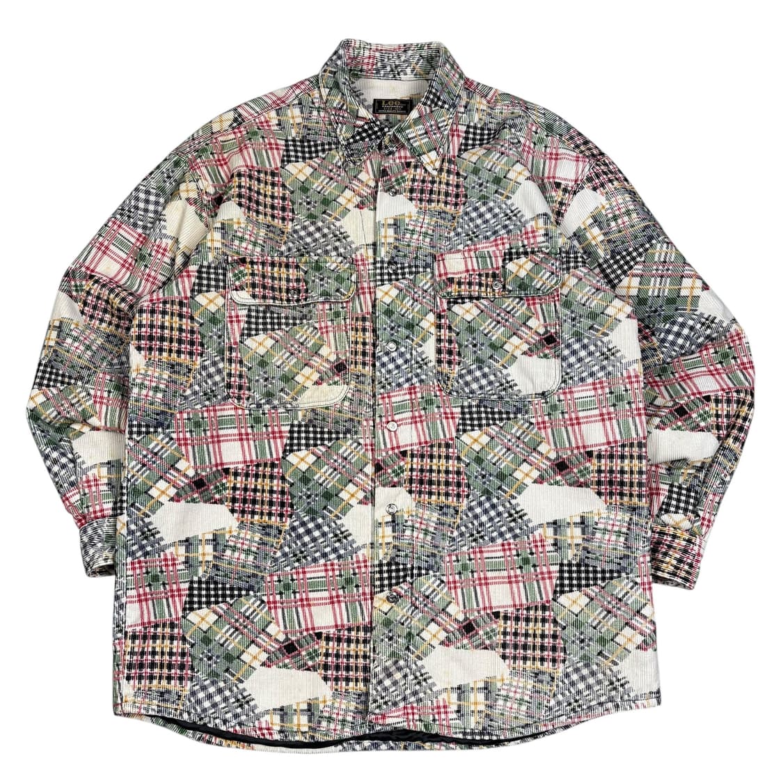 리90‘s 패치워크 코듀로이 셔츠 자켓 상품이미지1