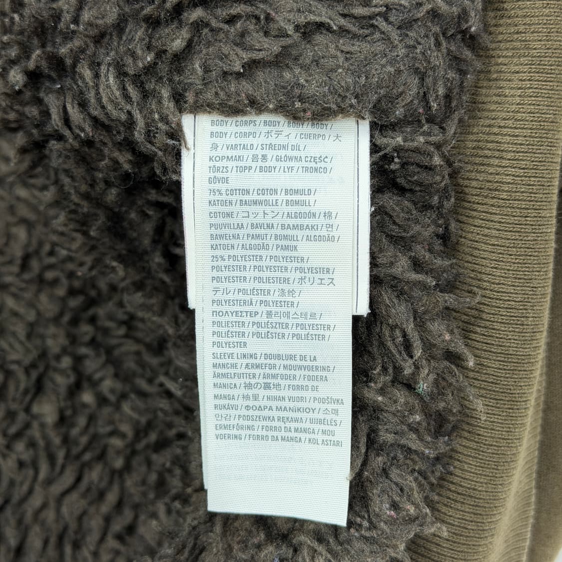 홀리스터 빈티지 Y2K 울프죠 쉐르파 보아털 후드집업 자켓 브라운카키 상품이미지6