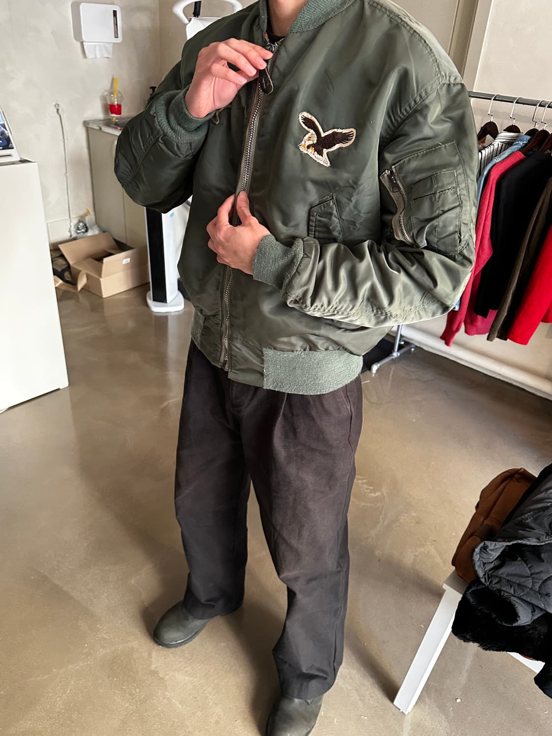 Us air force 세이지그린 ma1 상품이미지1