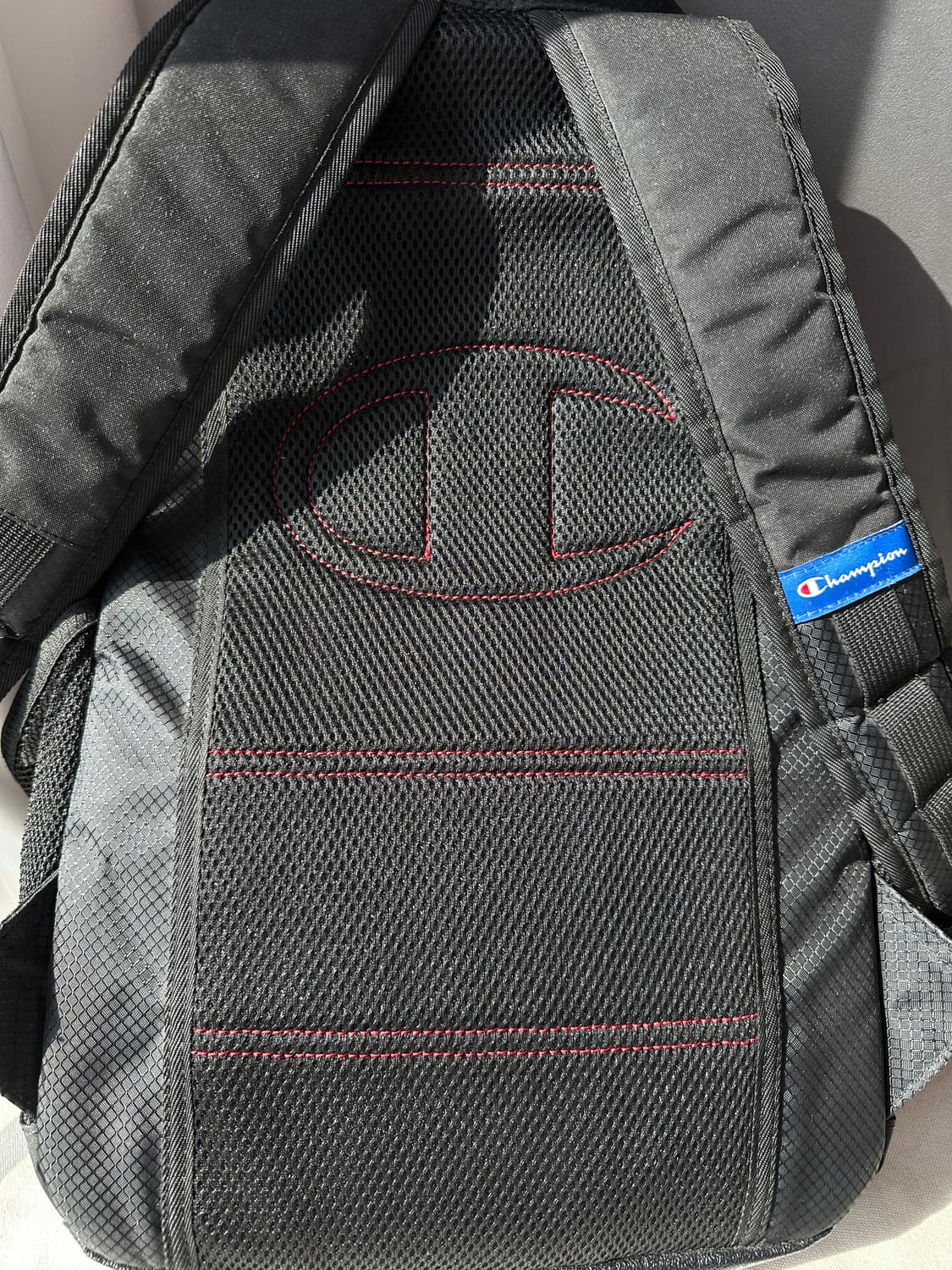챔피온 스크립트 로고 백팩 블랙 상품이미지5