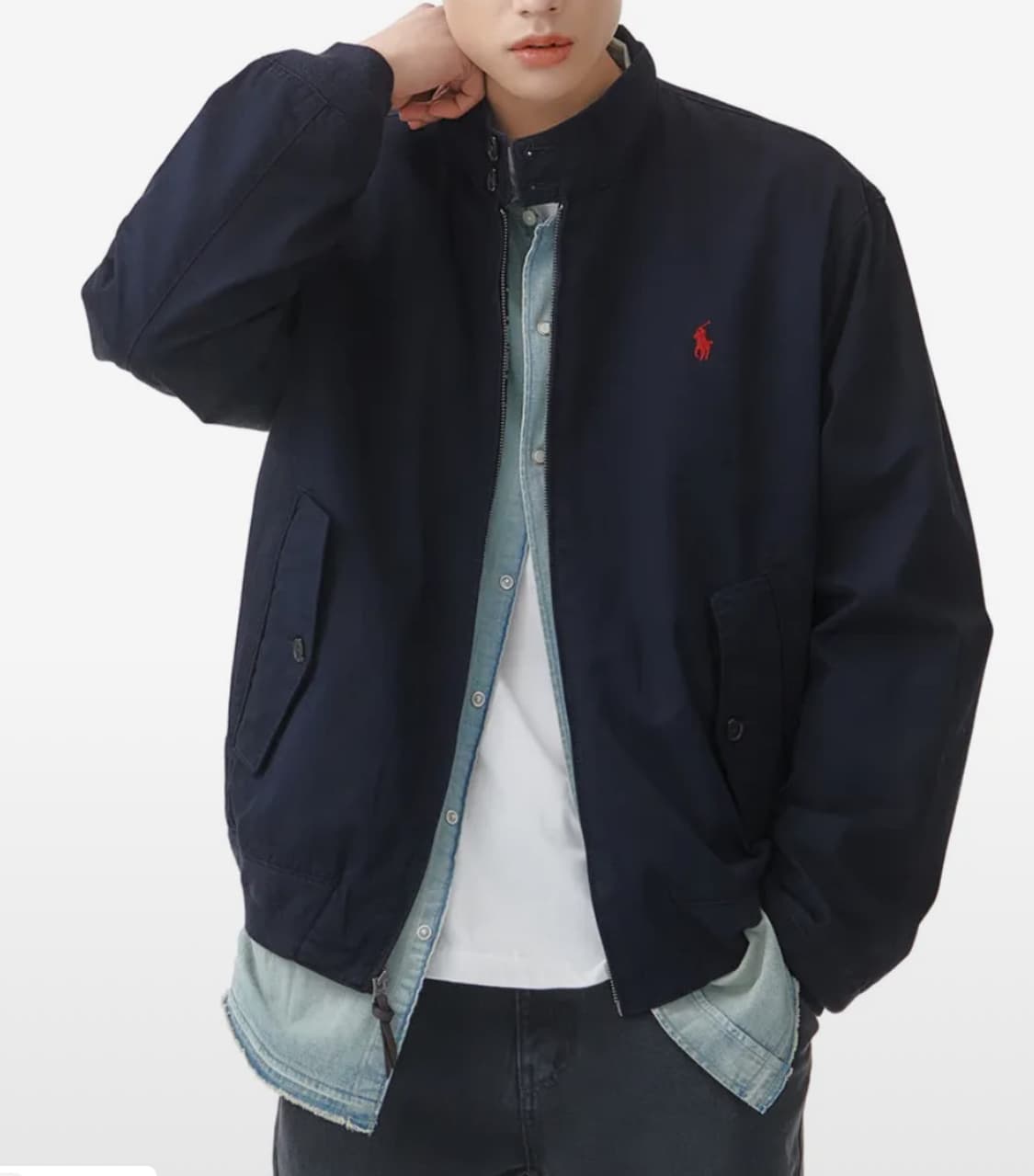 폴로 랄프로렌 코튼 트윌 치노 재킷 - 네이비 상품이미지2