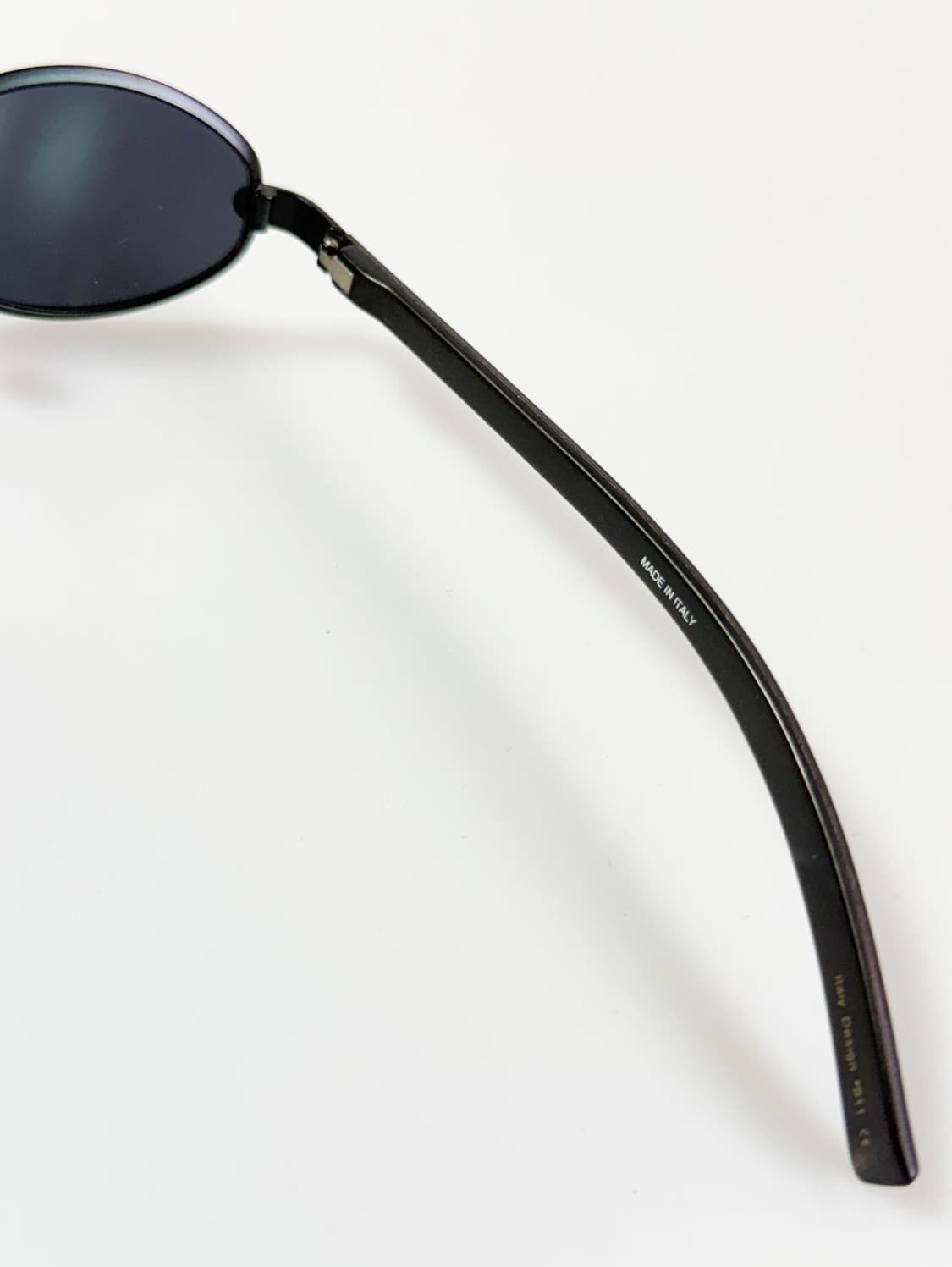 90s LOUIS SaSA 블랙 슬림 오벌 메탈 빈티지 선글라스 상품이미지6