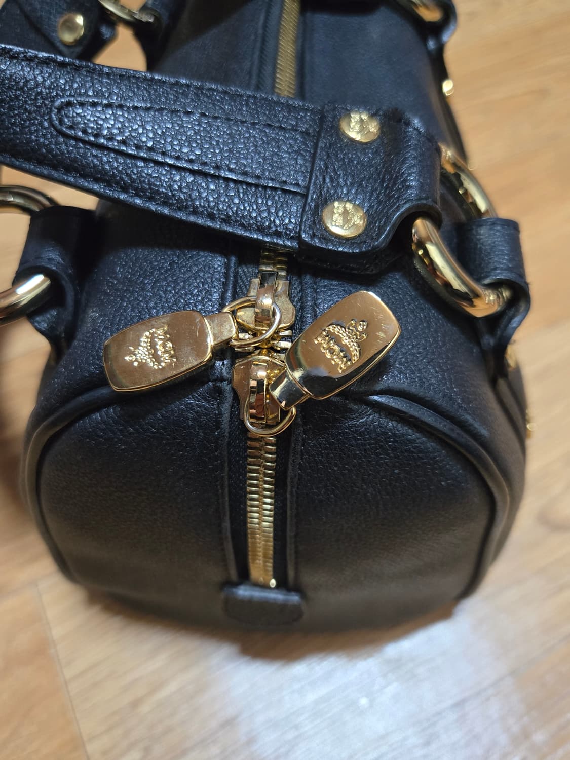 MCM 정품 미니 토트백 금장 보스턴백 상품이미지5