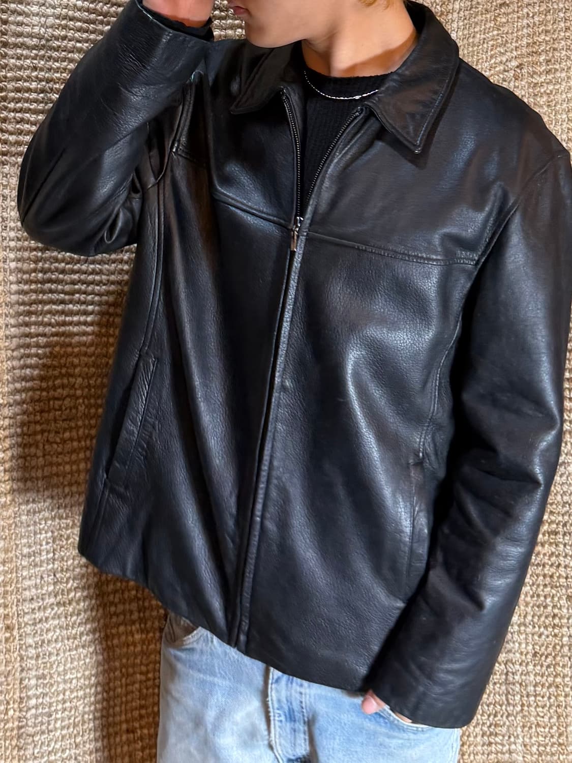 빈티지 양가죽 레더자켓 상품이미지6