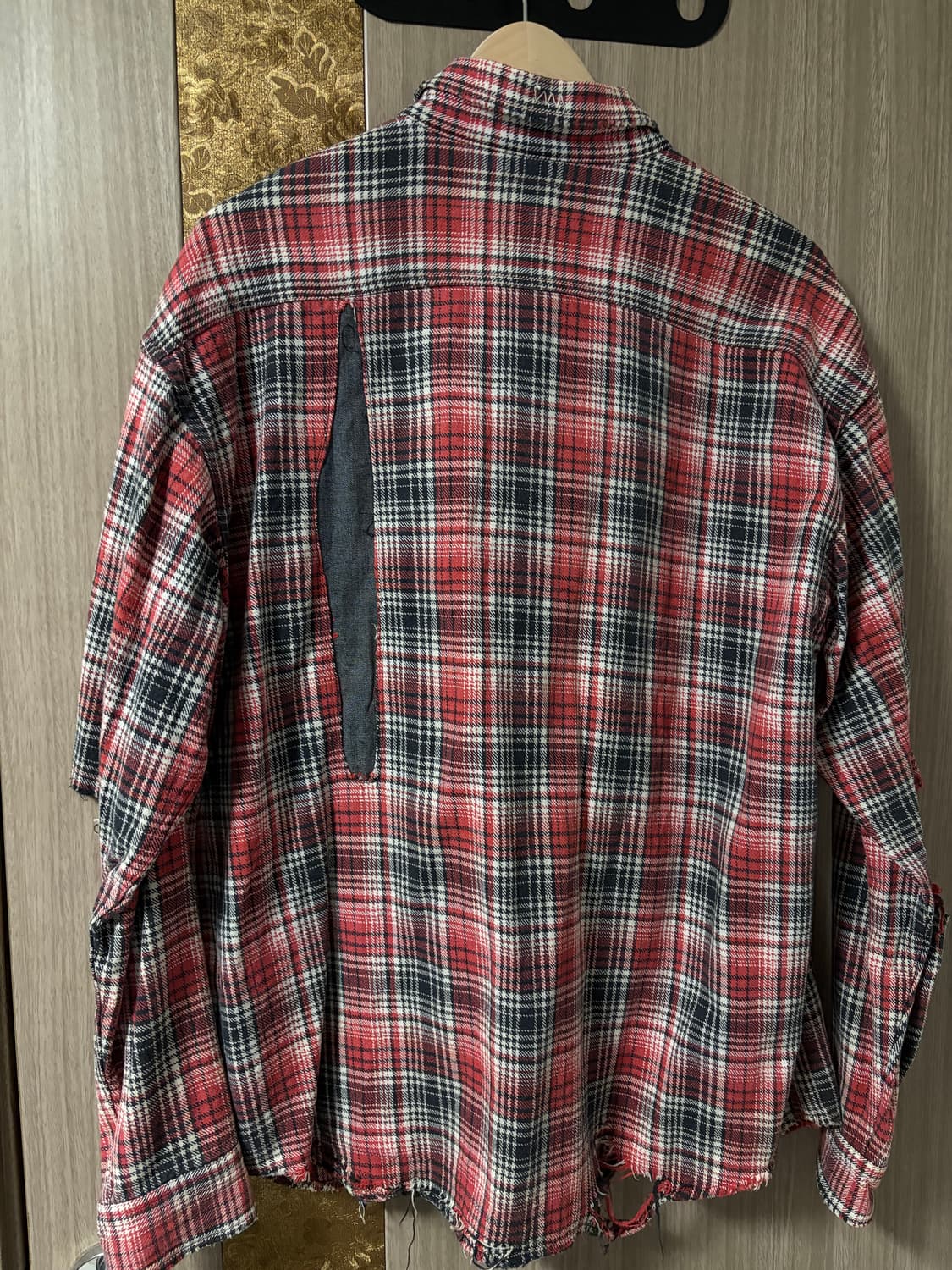 비즈빔 20ss 럼버셔츠 크래쉬 인디고/레드 3 상품이미지5