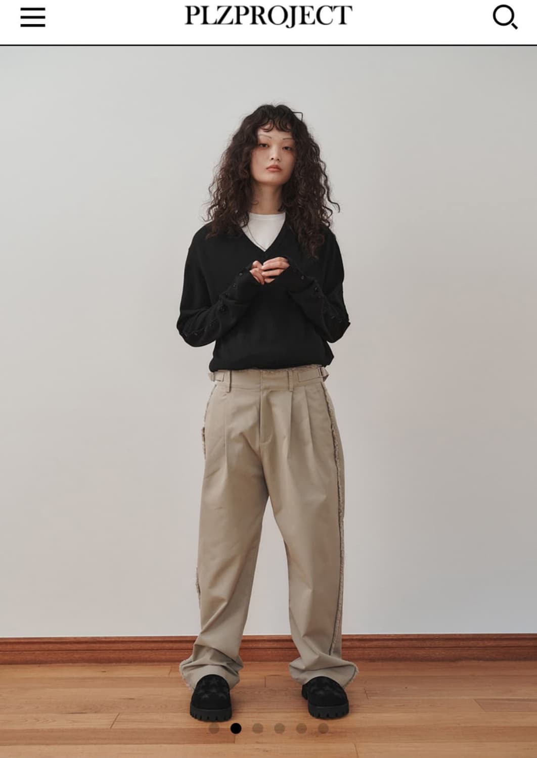 플리즈프로젝트 디스트로이드 트라우저 팬츠 베이지 1 상품이미지2