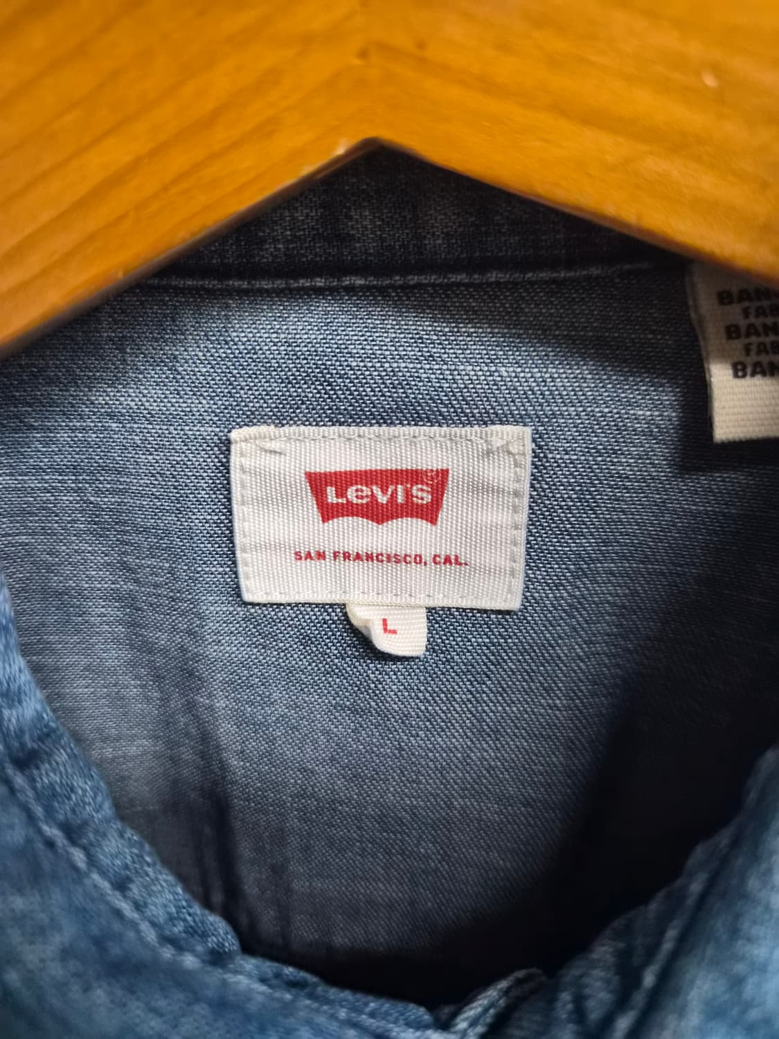 L) 리바이스 데님 웨스턴 셔츠 청남방 팝니다 상품이미지3