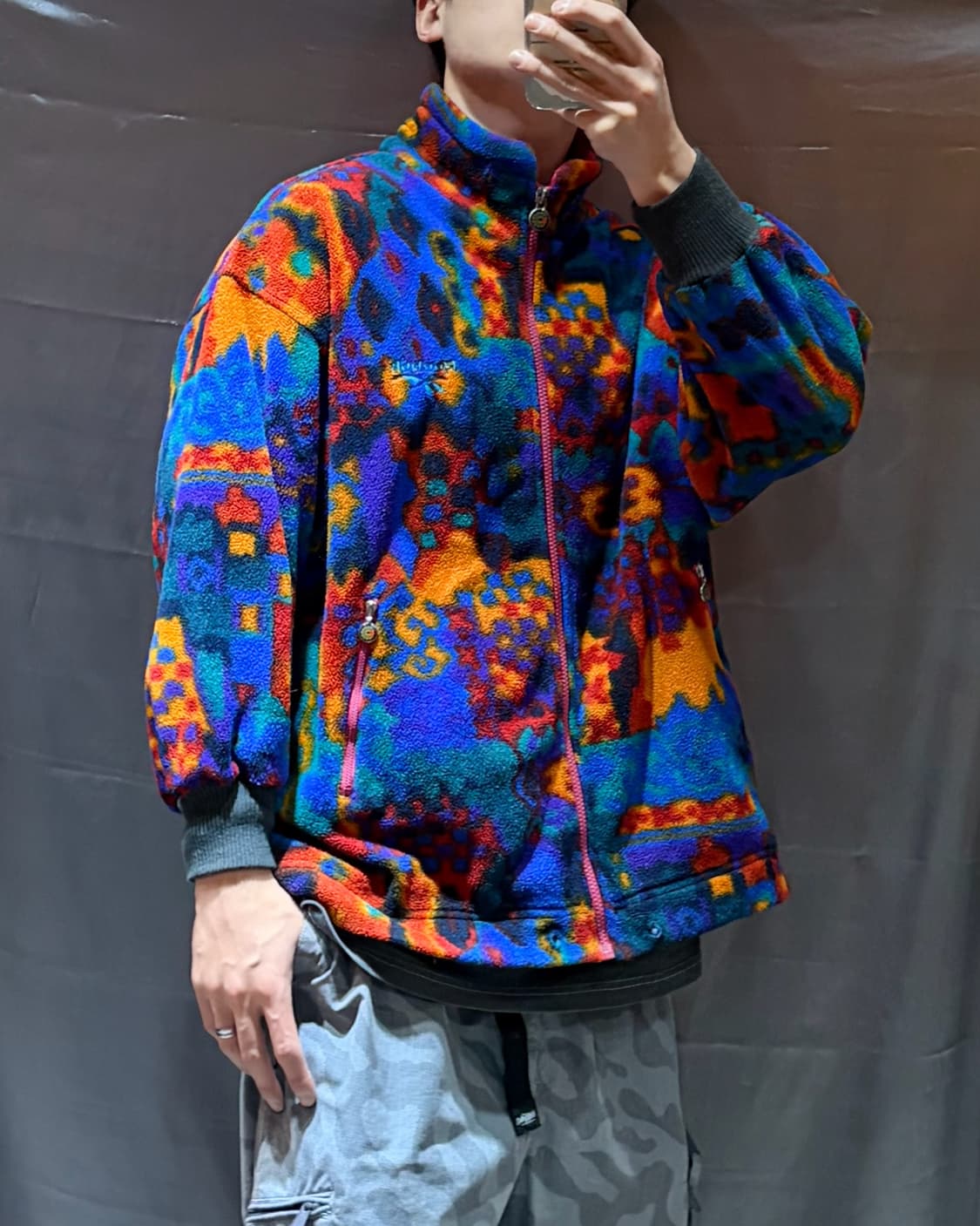 L 리복 90s 컬러 퍼즐 플리스 자켓 상품이미지1