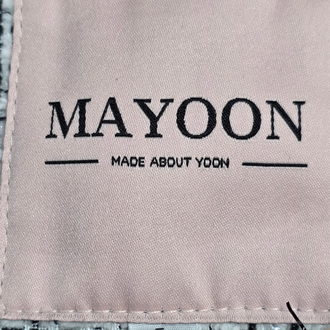 1780 MAYOON 메이윤 트위드 크롭 자켓 / 노카라 상품이미지5