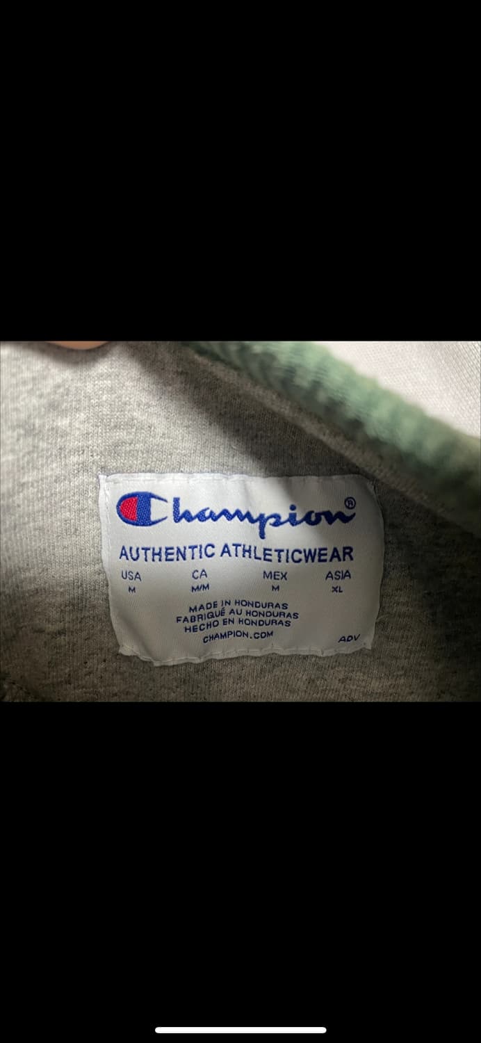 챔피언 맨투맨 그린 상품이미지2