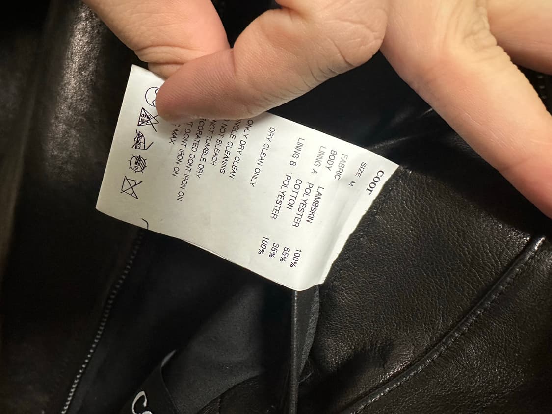 쿠어 램스킨 블루종 m 상품이미지5