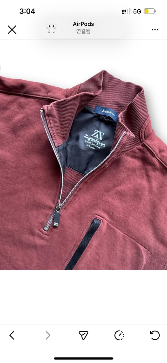 90s 제냐 테크니컬 1/4 집업 스웨터 상품이미지2