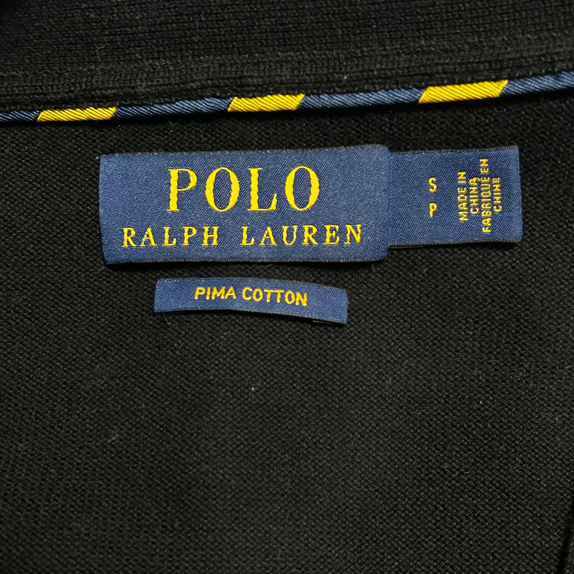 S 폴로랄프로렌 피마 코튼 블랙 가디건 상품이미지4