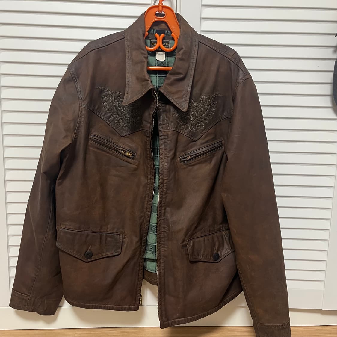 RRL 웨스턴 엠브로이디드 레더 자켓 상품이미지1