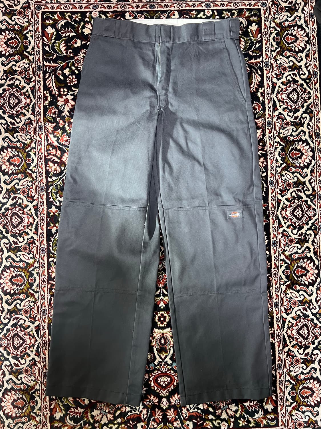 디키즈 루즈핏 더블니 워크 팬츠 차콜 그레이 상품이미지2