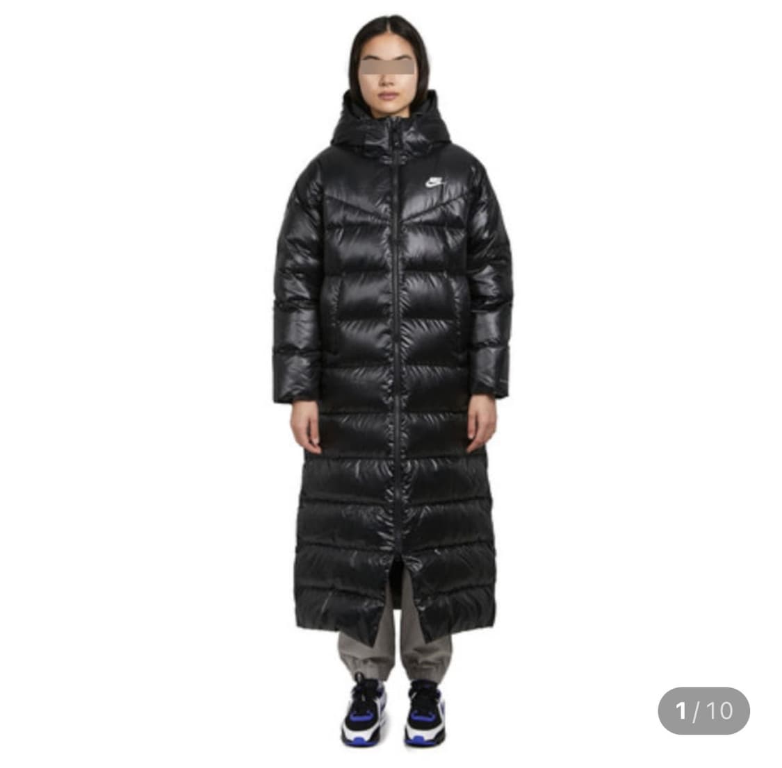 나이키 써마핏 롱패딩 블랙 (유광) 상품이미지1