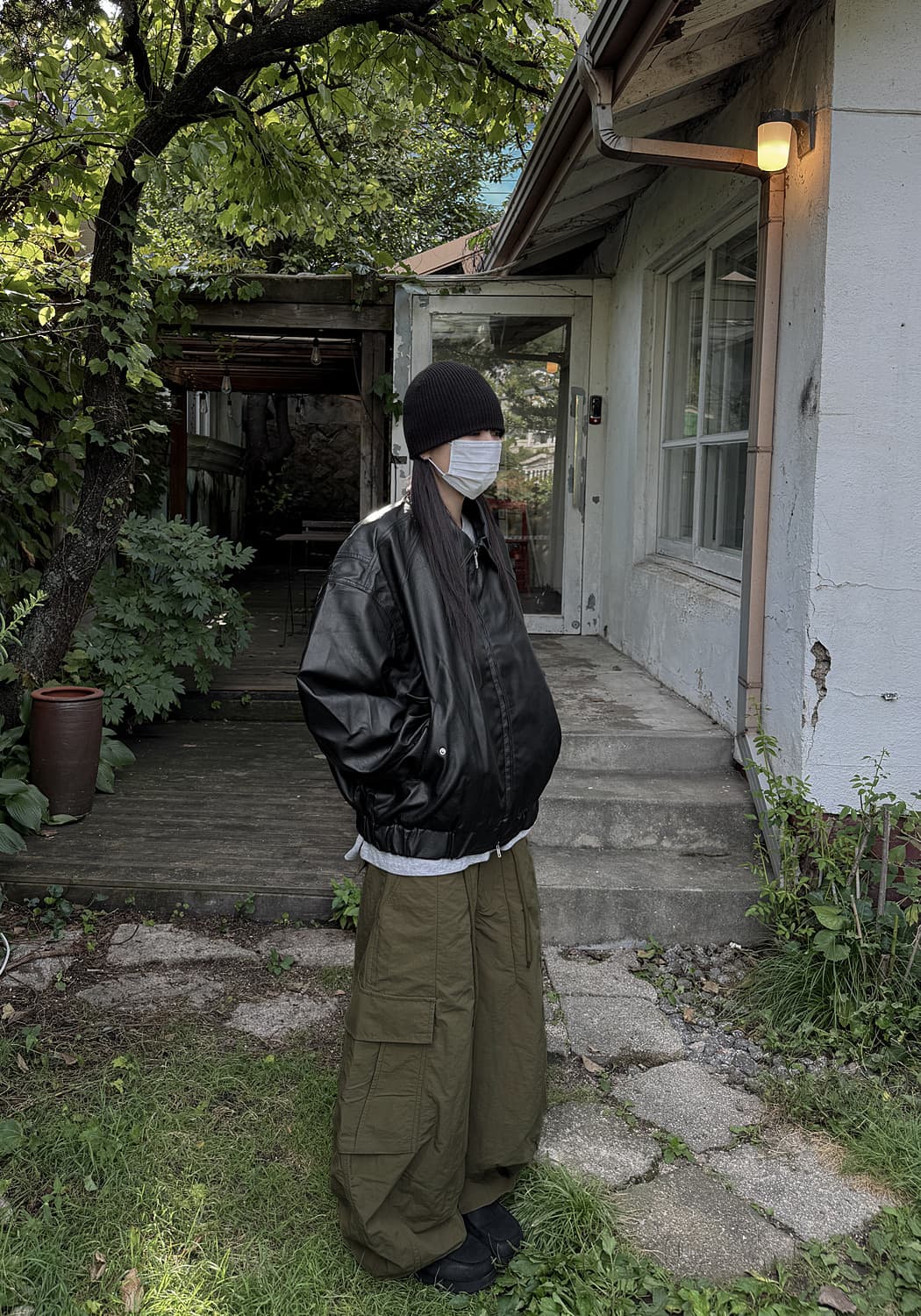 LOFLOW K.462 오버핏 레더 블루종(새상품) 상품이미지2