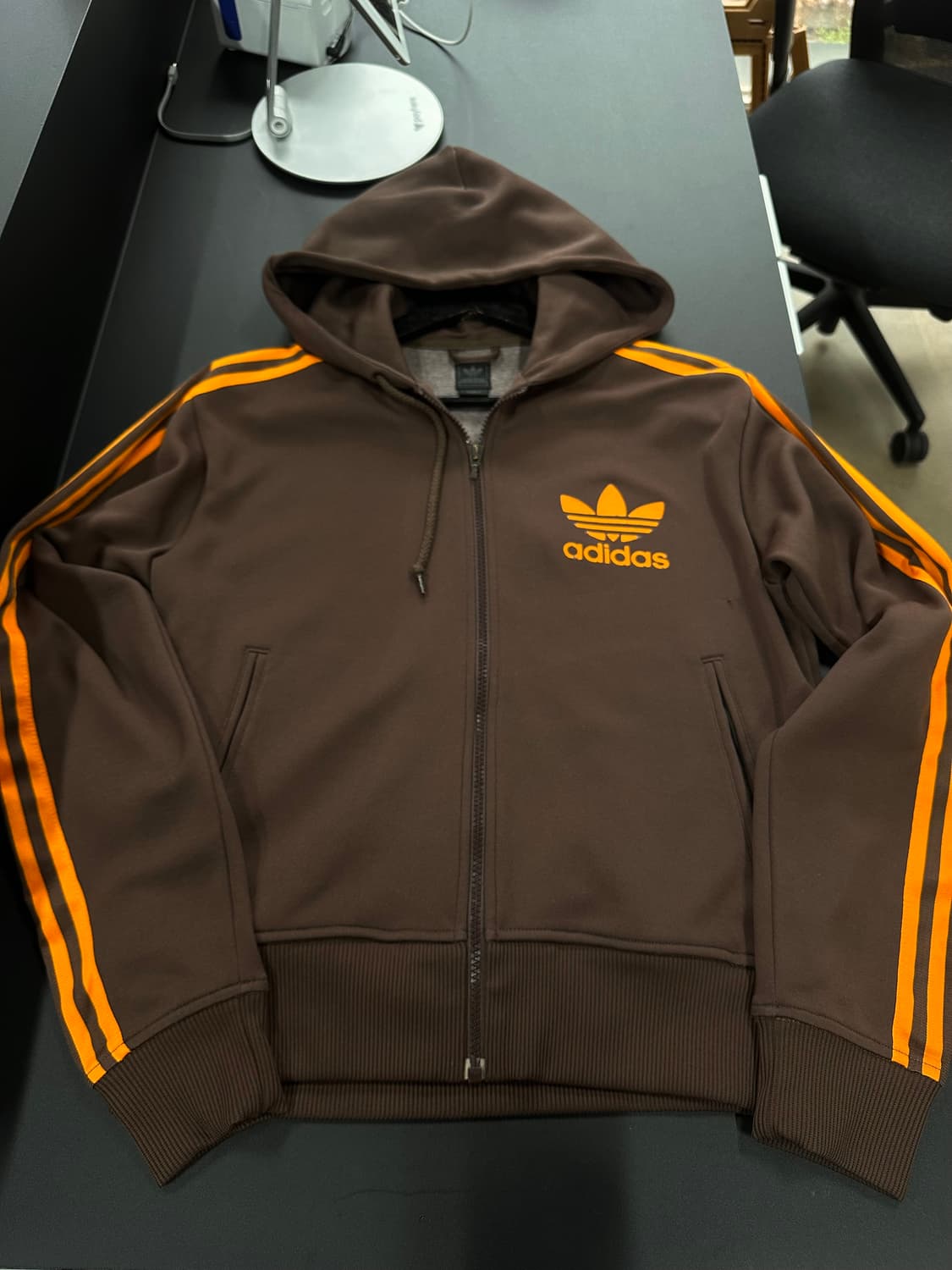 아디다스 90s 후드플락 트랙집업 브라운 상품이미지5