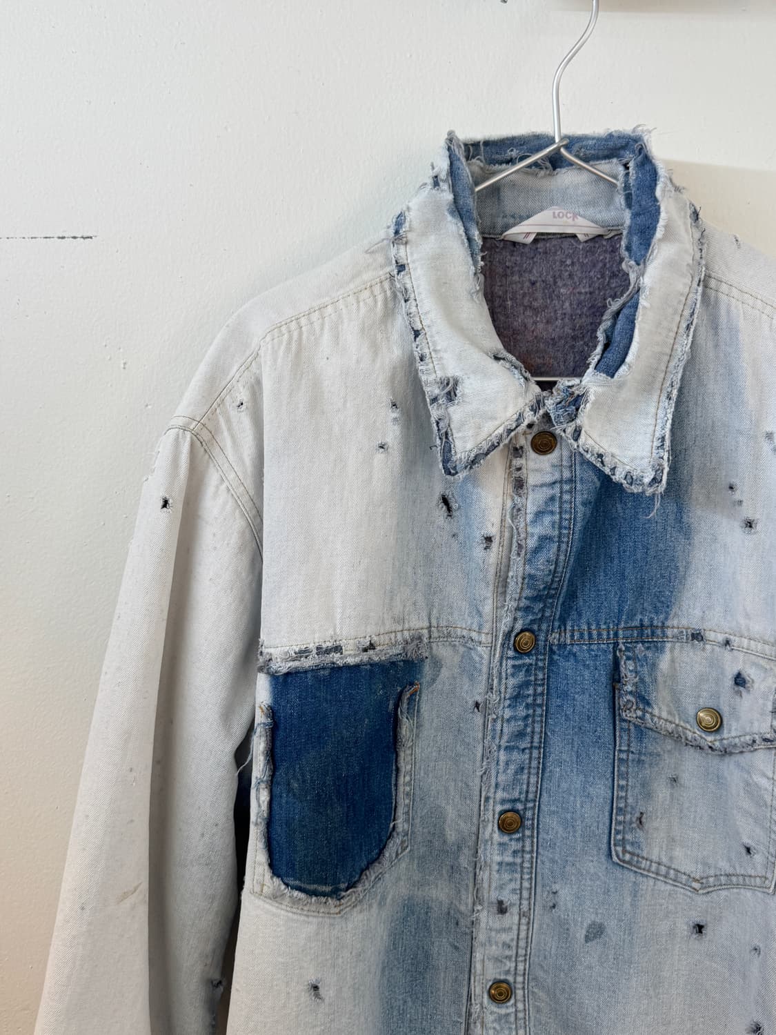 70-80s shn bleached denim work jacket 상품이미지2