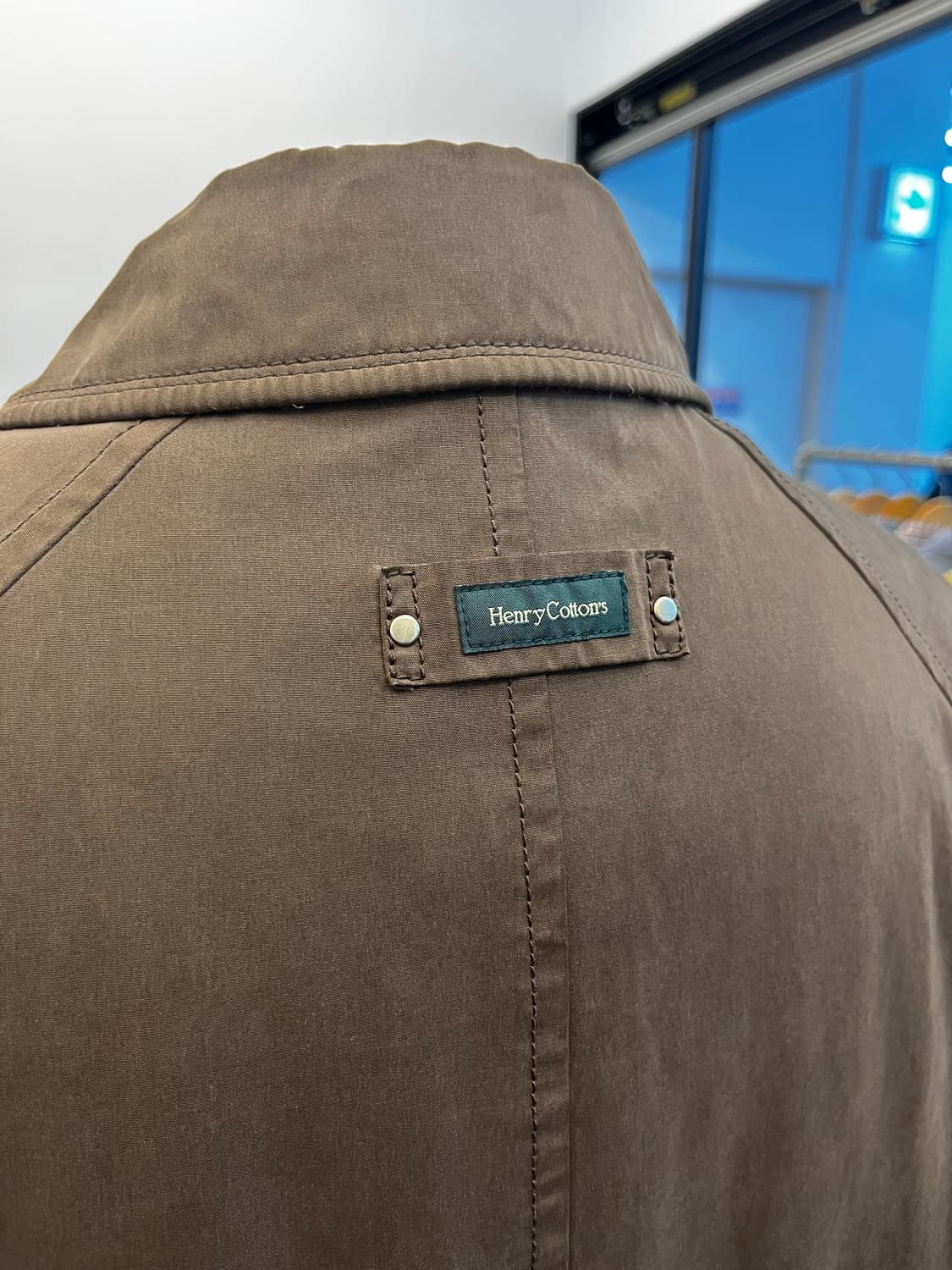 헨리 코튼 퀼티드 라이닝 싱글 코트 상품이미지6