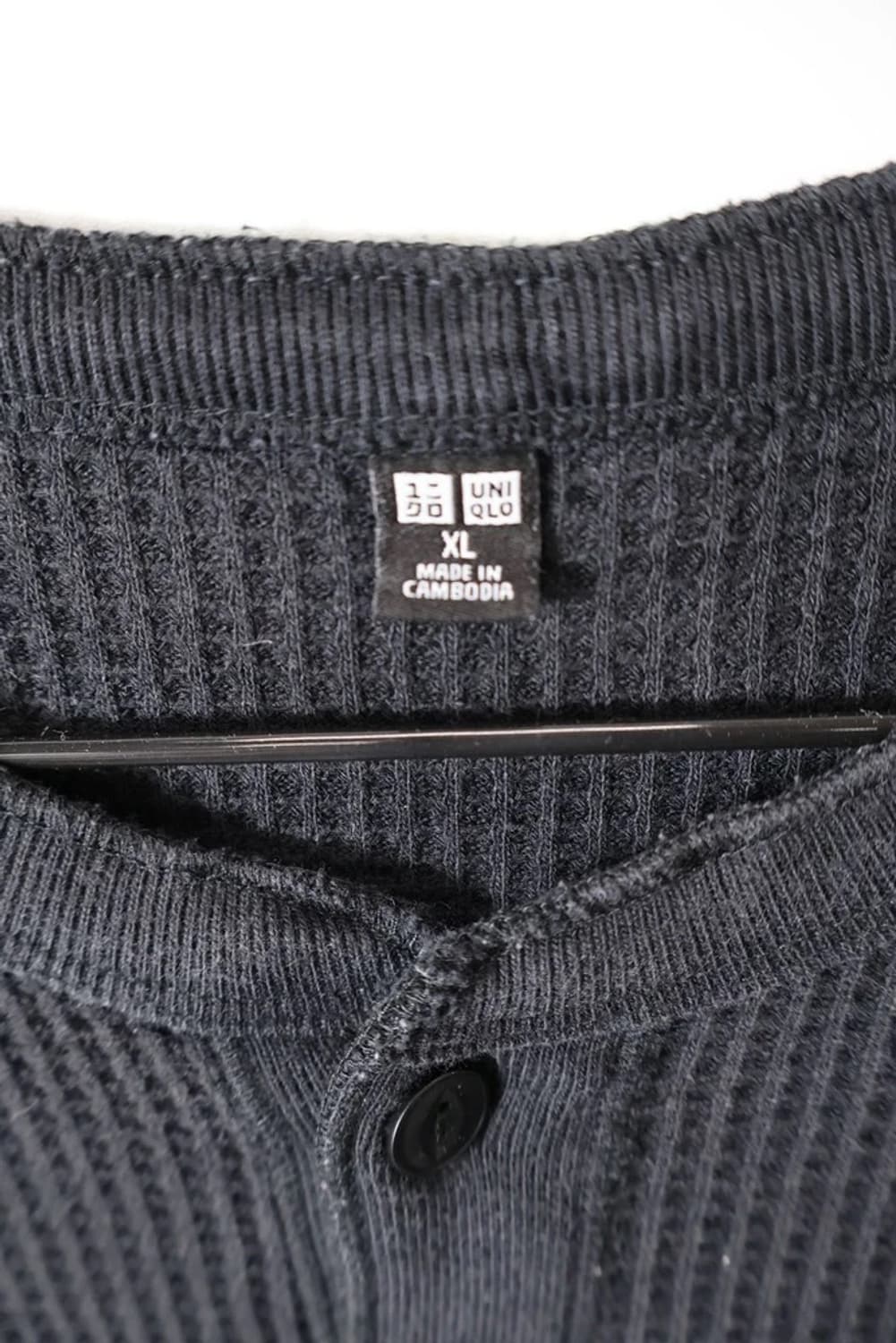 Uniqlo Waffle Henley Long Sleeve 상품이미지5