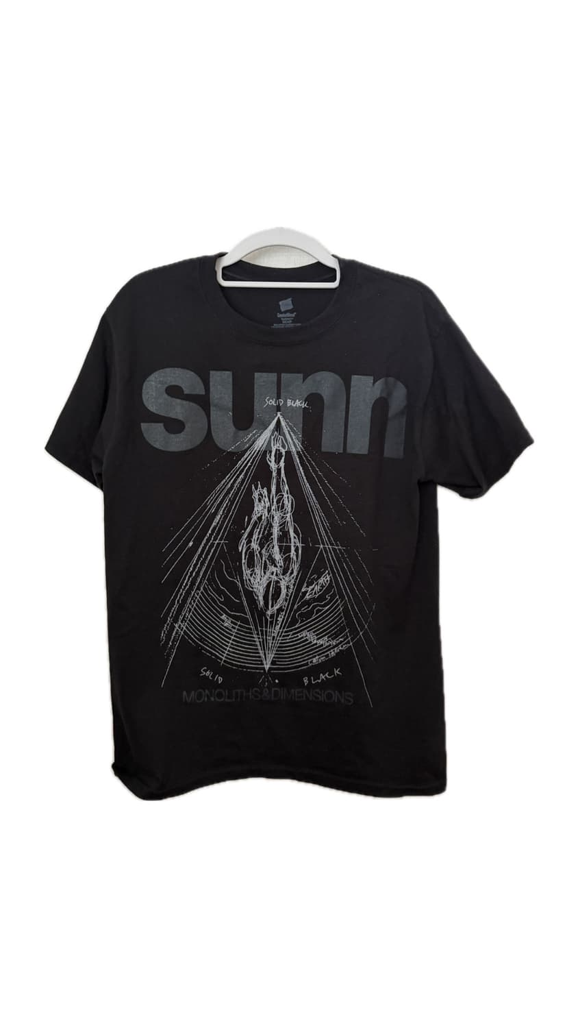 Sunn O))) solid black logo band tee 상품이미지1