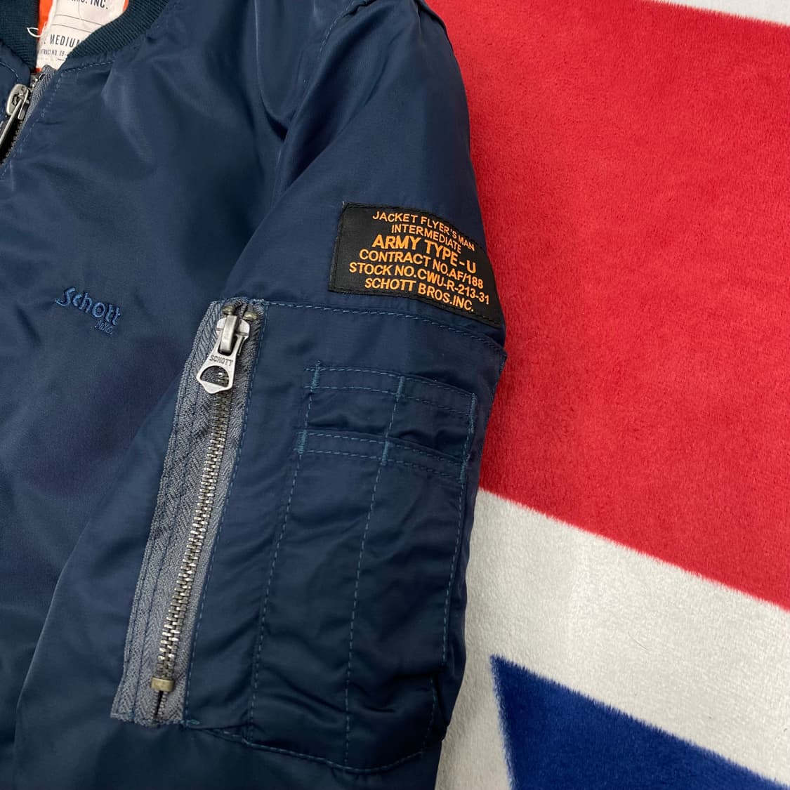 쇼트 ARMY TYPE-U MA-1 자켓 M  상품이미지4