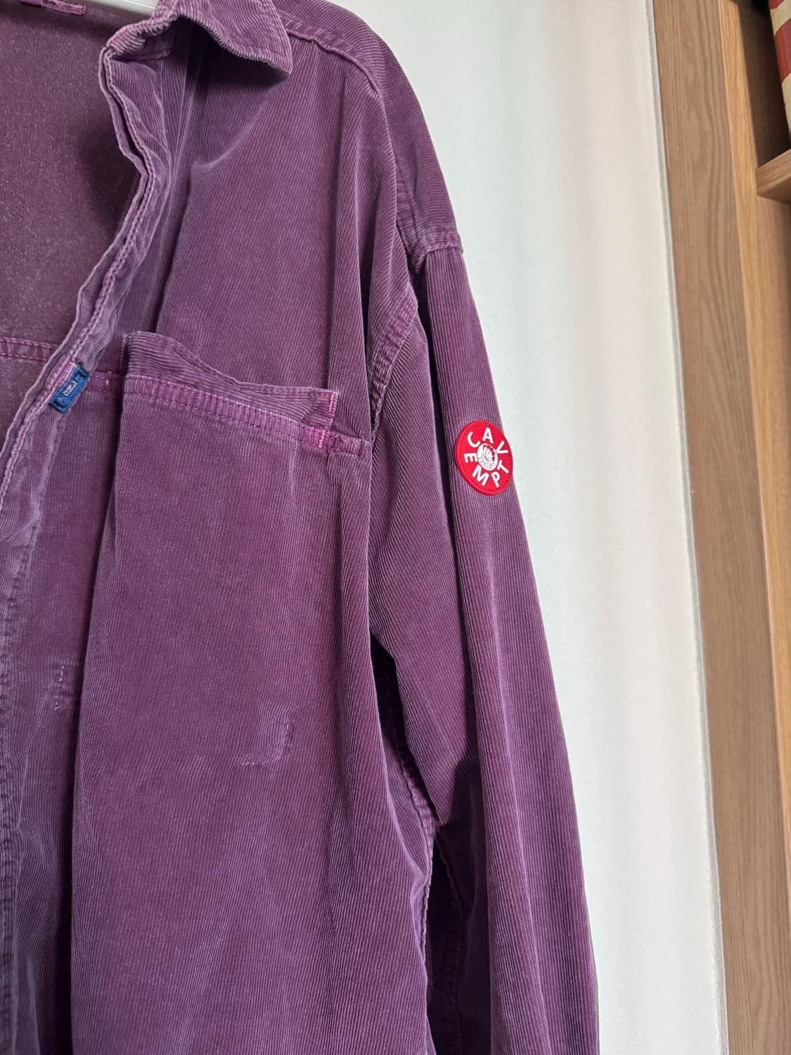 카브엠트 Cave Empt 카브엠트 코듀로이 디자인 빅셔츠 퍼플 m 상품이미지2