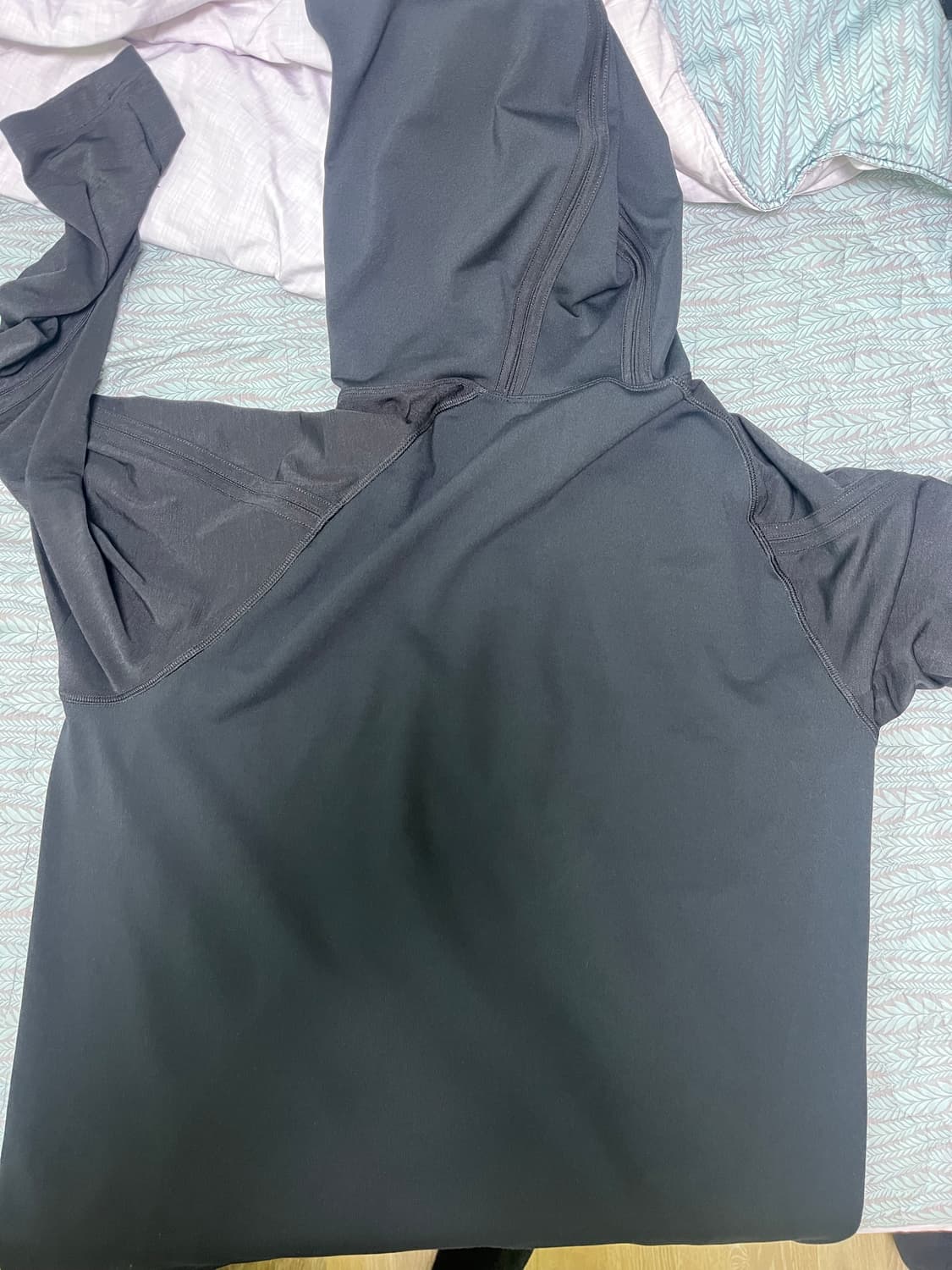 산산기어 웨이브 롱슬리브 블랙 2사이즈 상품이미지3