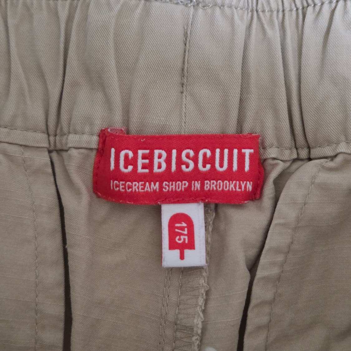아이스비스킷 키즈 투턱 치노팬츠 베이지 175  상품이미지4