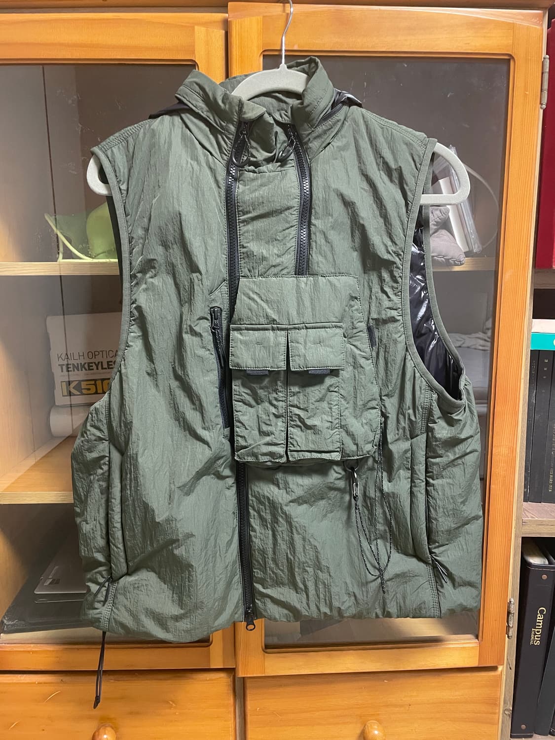 무탠다드 시티 레저 유틸리티 패딩 베스트 [카키] M 상품이미지2