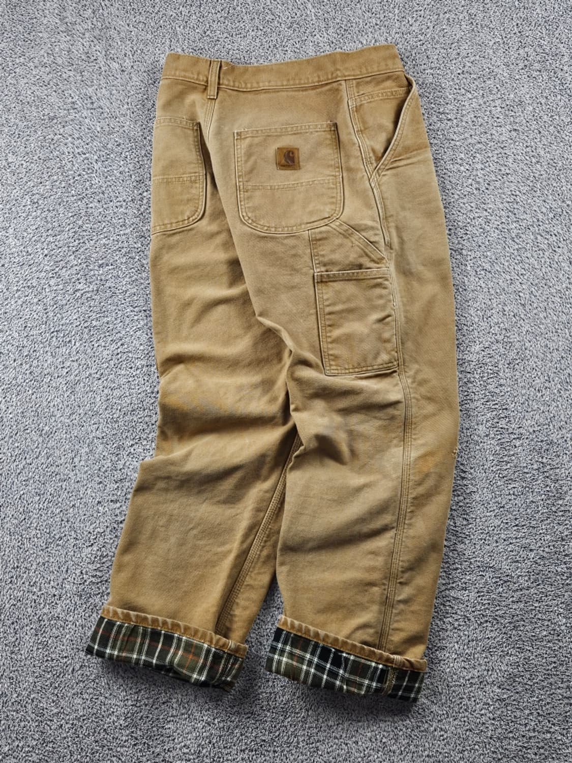 칼하트 헤비플란넬 덕 캔버스 카펜터 워크팬츠 ( 29X32 )/11103 상품이미지4