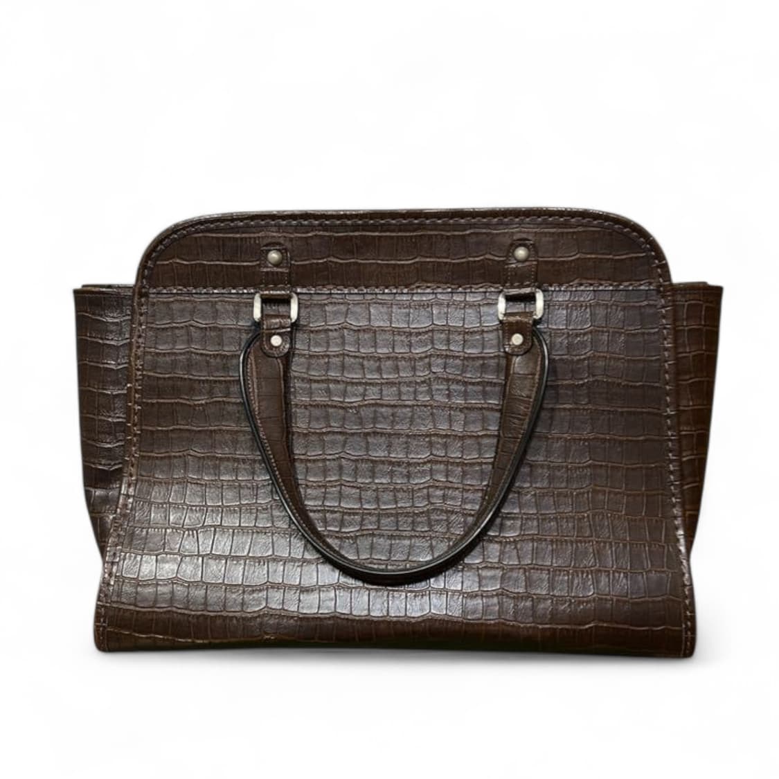 꼼데가르송 악어 형압 가죽 토트백 상품이미지2