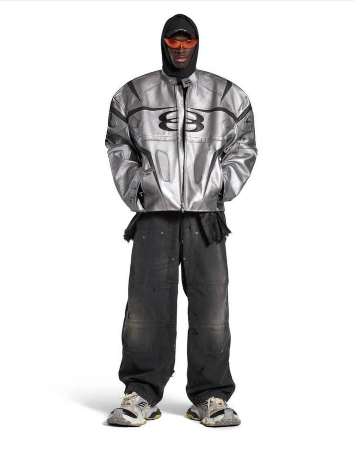 [3]발렌시아가 유니티 스포츠 아이콘 레이서 재킷 실버 상품이미지4