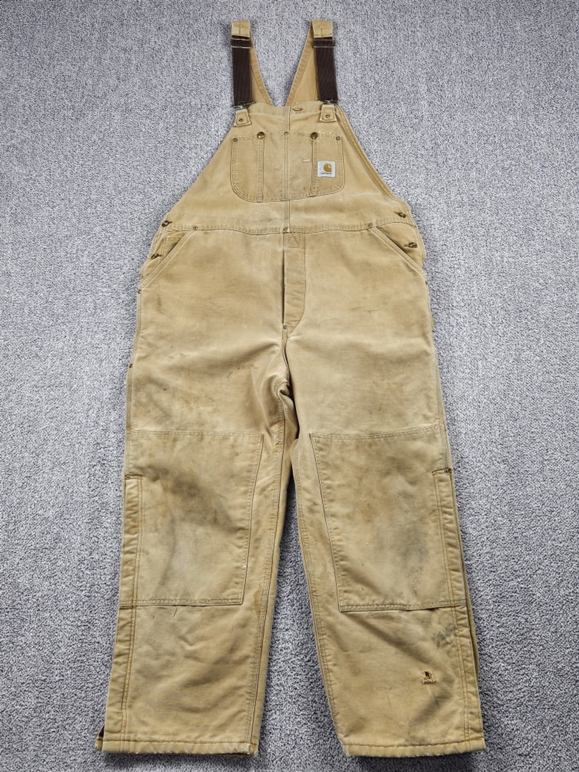 90's USA 칼하트 캔버스 더블니 오버롤 (44X30) / 10236 상품이미지2