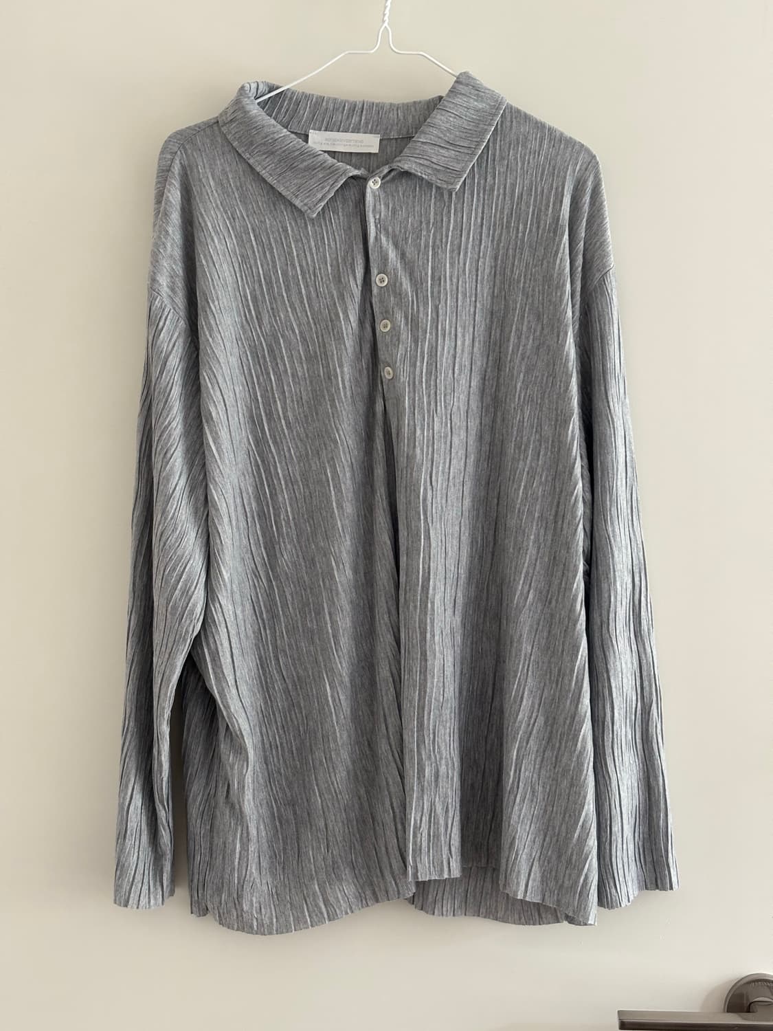 낫띵에브리띵 티셔츠 wrinkle collared top 상품이미지3