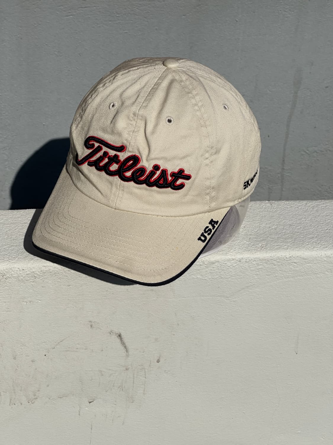 [F] 타이틀리스트 로고 베이지 볼캡 모자 상품이미지2