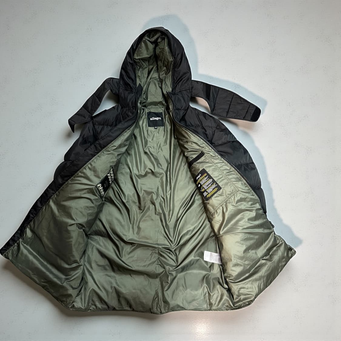 50/ 알레그리 라이너 후디드 경량 패딩점퍼 상품이미지5