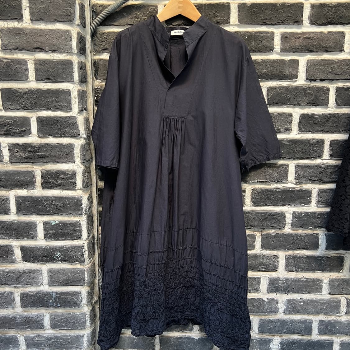 플랜테이션 by 이세이미야케 레이스 셔링 원피스 상품이미지1