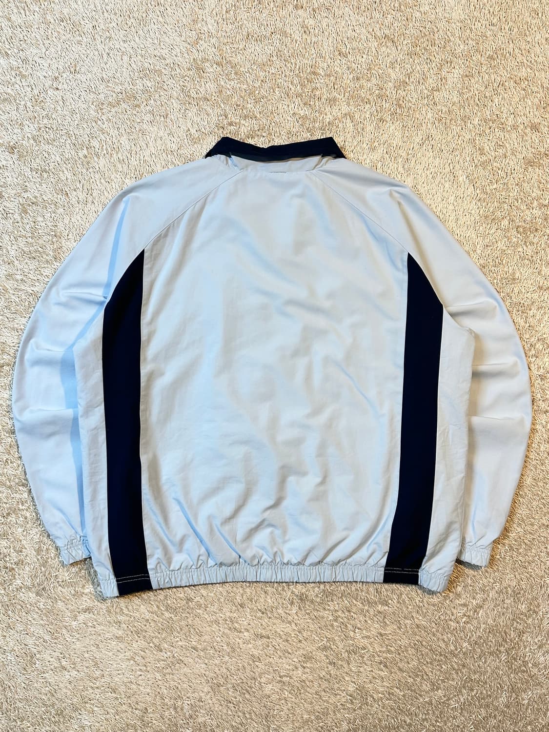 00's 나이키 올드스쿨 스우시 배색 바람막이 자켓 스카이블루 상품이미지3