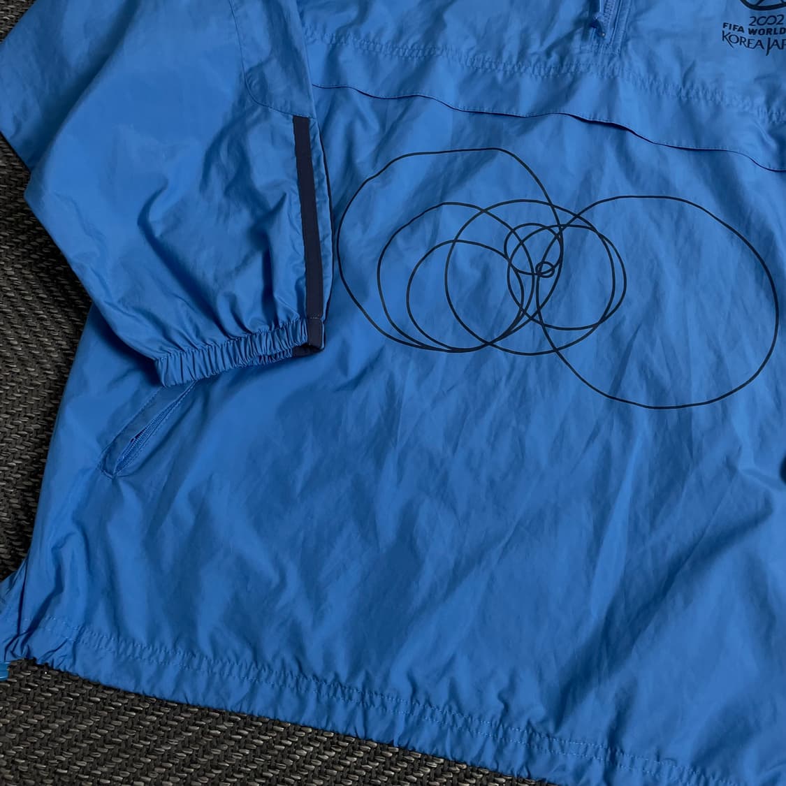 아디다스 2002 월드컵 올드스쿨 빅로고 우븐 아노락 웜업y 2870 상품이미지4