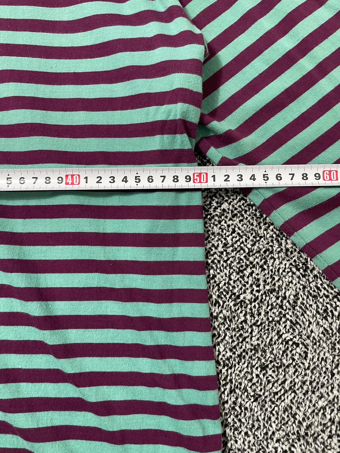 빈티지9. STYSSY 스투시 로고 넥 스트라이프 롱슬리브 티셔츠 상품이미지6