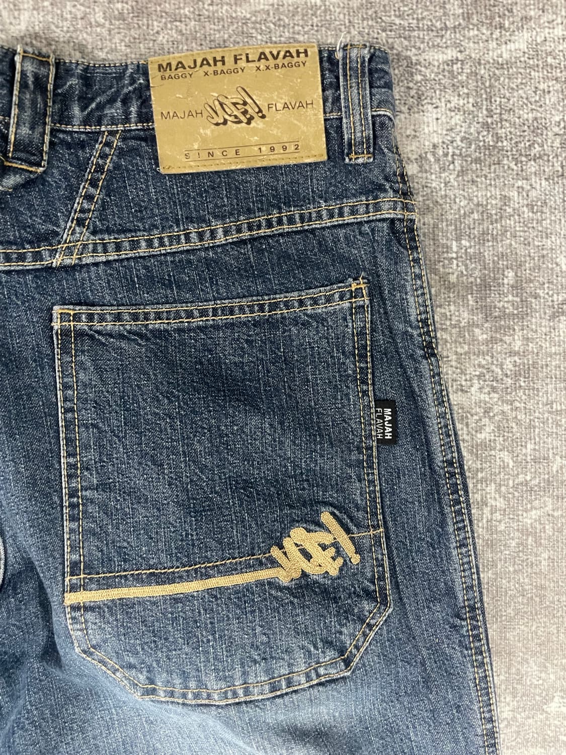 90s mf 마쟈플라바 데님 와이드핏 상품이미지8